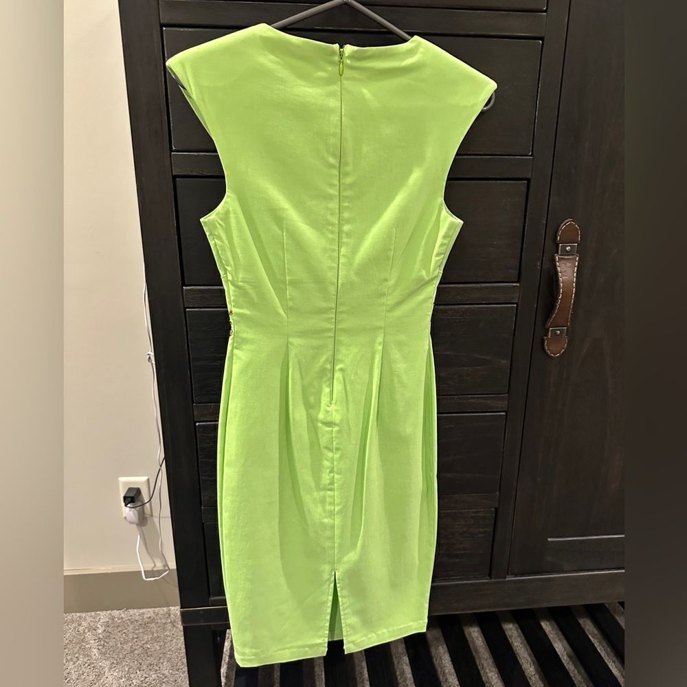 Lipsy Green Studded Mini Dress - Picture 5 of 5